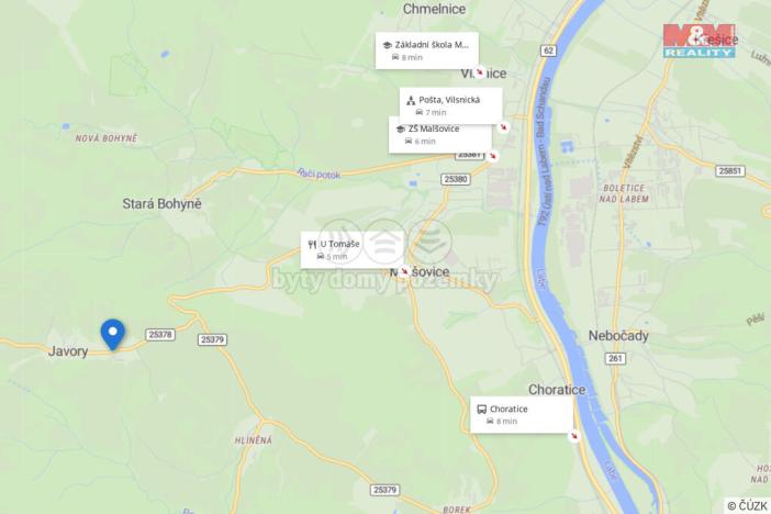 Prodej pozemku pro bydlení, Malšovice - Javory, 1156 m2