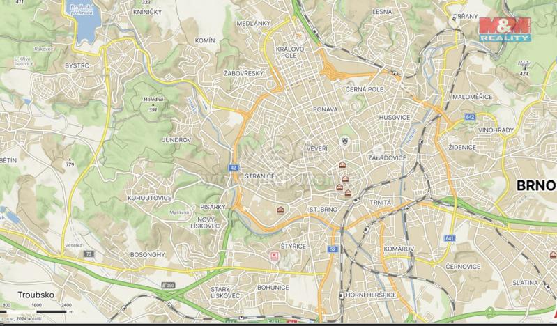 Prodej pole, Brno - Žebětín, 4186 m2