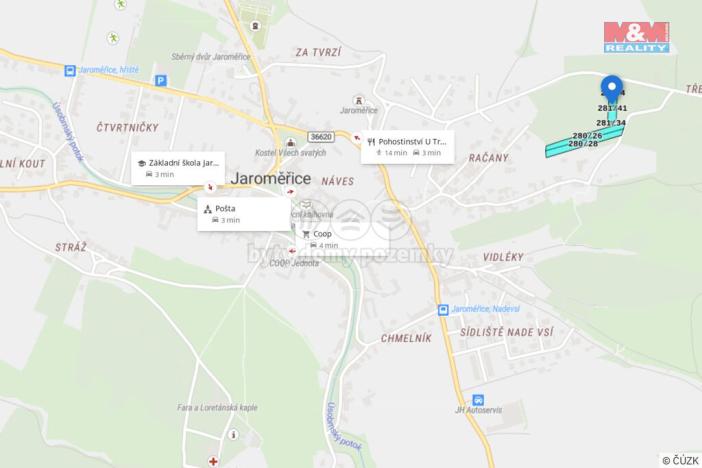 Prodej louky, Jaroměřice, 5084 m2