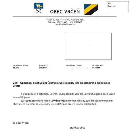 Prodej pozemku pro bydlení, Vrčeň, 13327 m2