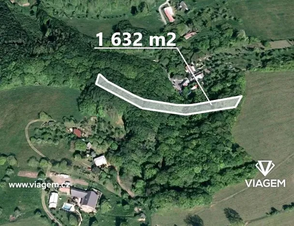 Prodej lesa, Březůvky, 1632 m2