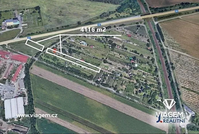 Prodej podílu zahrady, Břeclav, 438 m2