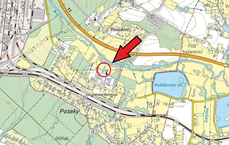 Prodej pole, Ostrava, 1615 m2