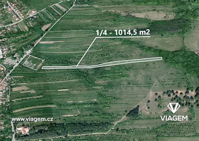 Prodej podílu pole, Velká nad Veličkou, 1014 m2