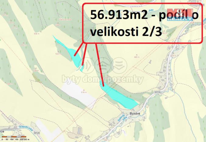 Prodej louky, Stárkov - Bystré, 121606 m2