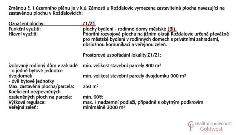 Prodej pozemku pro bydlení, Rožďalovice, 820 m2