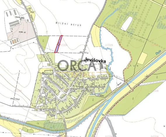 Prodej pole, Jevišovka, 4245 m2