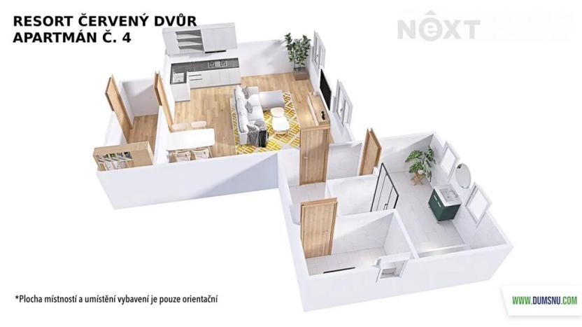 Prodej bytu 1+kk, Rapotín, Výzkumníků, 52 m2