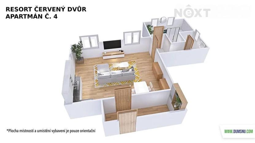 Prodej bytu 1+kk, Rapotín, Výzkumníků, 52 m2