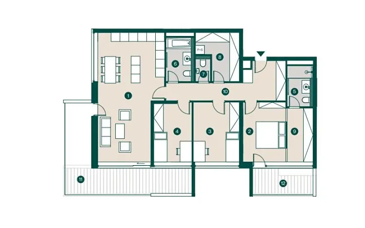 Prodej bytu 4+kk, Praha - Troja, Pod Hrachovkou, 107 m2
