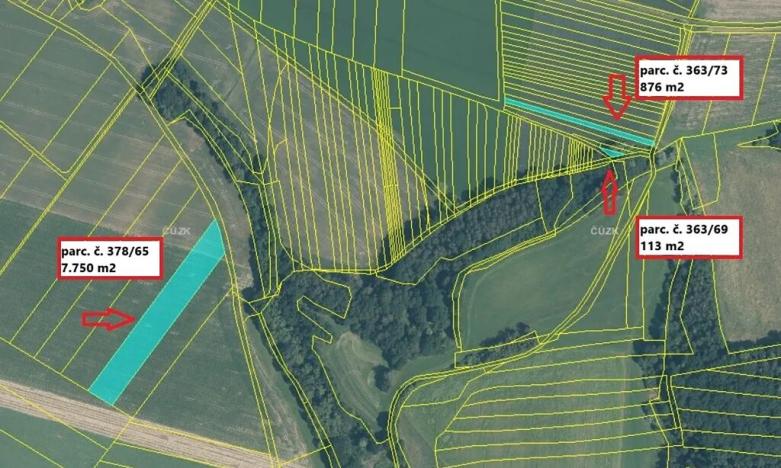 Prodej pole, Zámrsky, 18288 m2