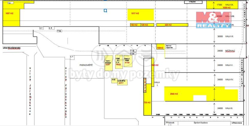 Pronájem výrobních prostor, Ostrava - Vítkovice, Zalužanského, 8500 m2