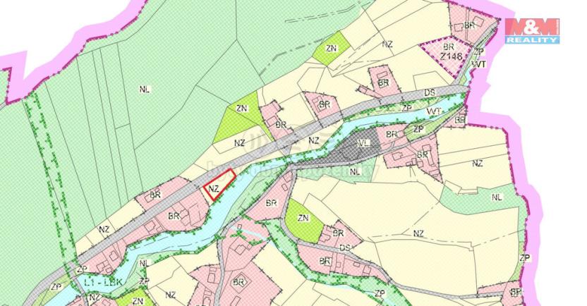 Prodej pole, Bystřice, 846 m2