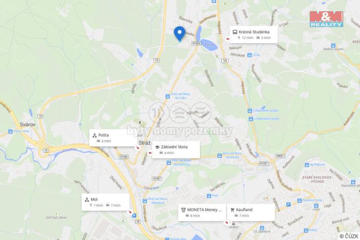 Prodej pozemku pro bydlení, Liberec - Liberec XXXI-Krásná Studánka, 997 m2