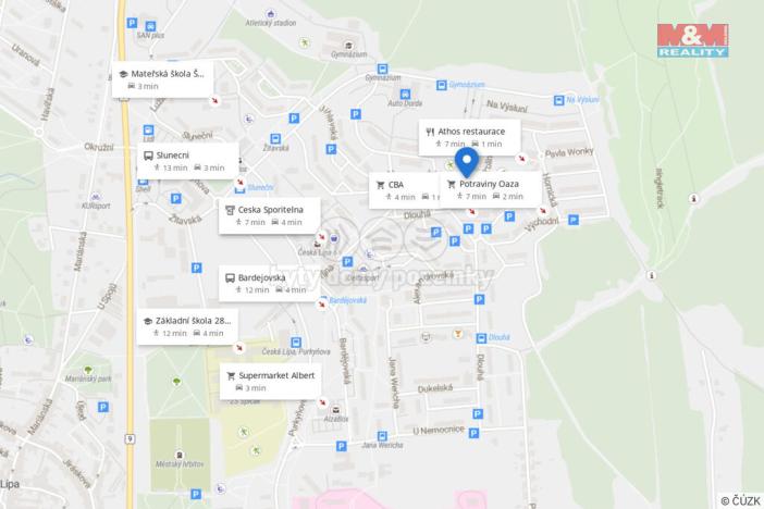 Pronájem bytu 1+1, Česká Lípa, Kolínská, 40 m2