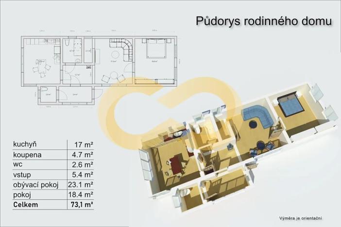 Prodej rodinného domu, Domanín, 160 m2