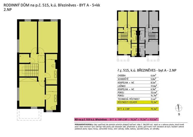 Prodej rodinného domu, Praha - Březiněves, Zvěřinových, 153 m2