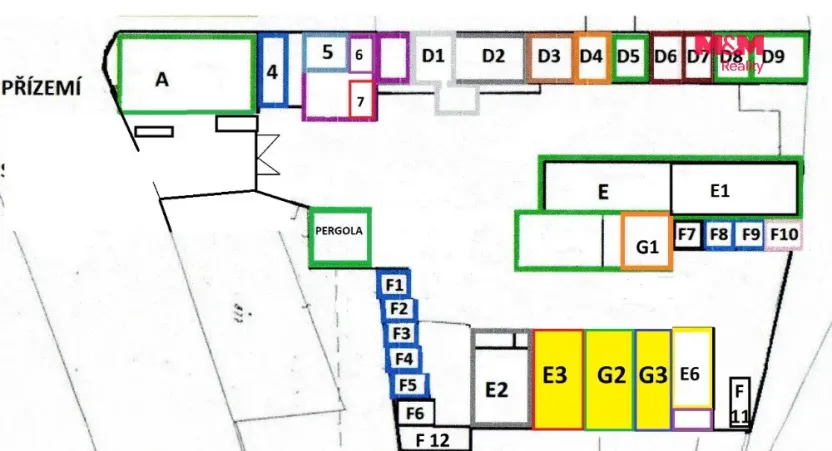 Pronájem skladu, Louny, Říční, 204 m2