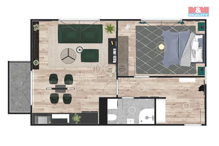 Prodej bytu 2+kk, Žleby, 63 m2