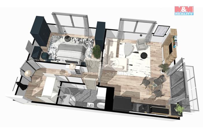 Prodej bytu 2+kk, Žleby, 63 m2