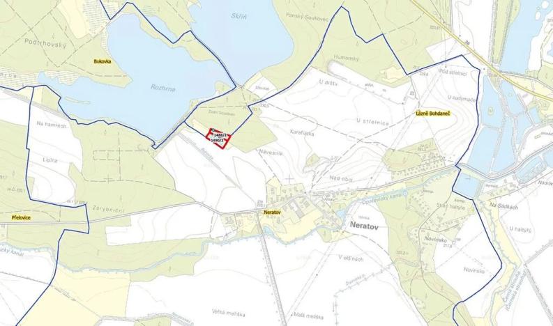 Prodej podílu pozemku, Lázně Bohdaneč, 6644 m2