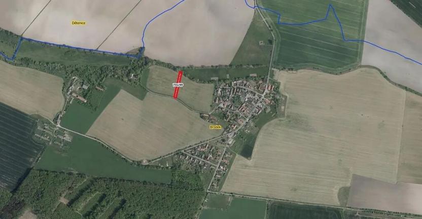 Prodej pole, Dětenice, 1391 m2