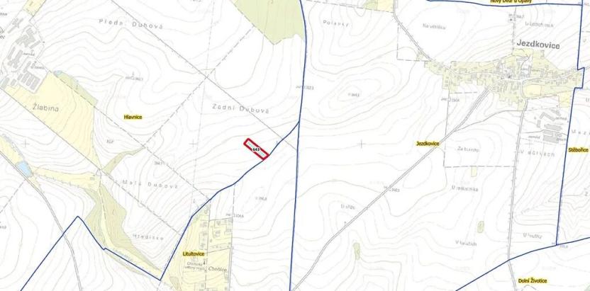 Prodej podílu pole, Hlavnice, 1456 m2