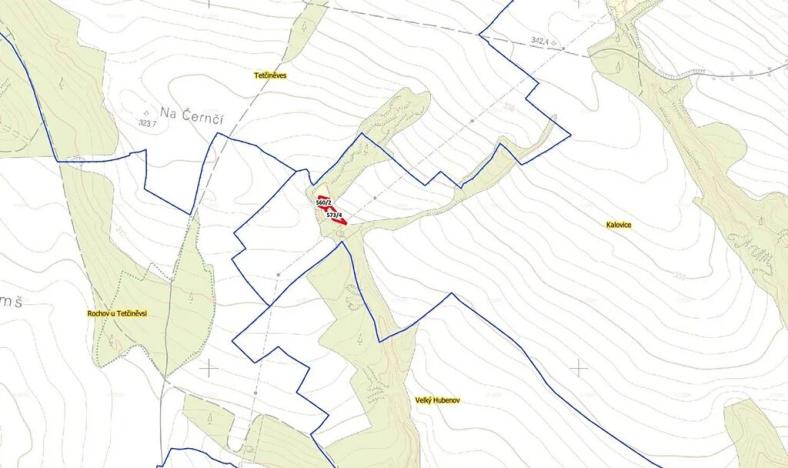 Prodej louky, Úštěk, 1632 m2