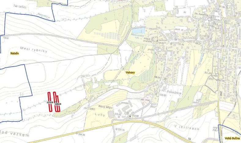 Prodej pole, Velvary, 4807 m2