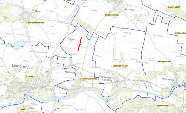 Prodej pole, Radovesice, 5240 m2