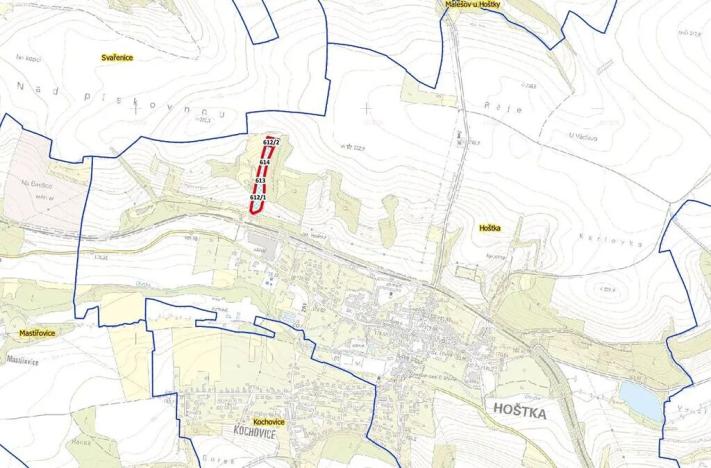 Prodej pole, Hoštka, 11797 m2