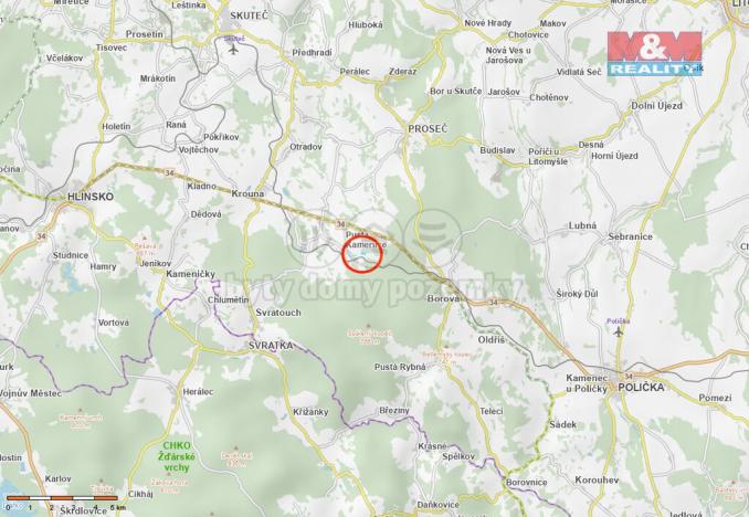 Prodej pole, Pustá Kamenice, 5522 m2