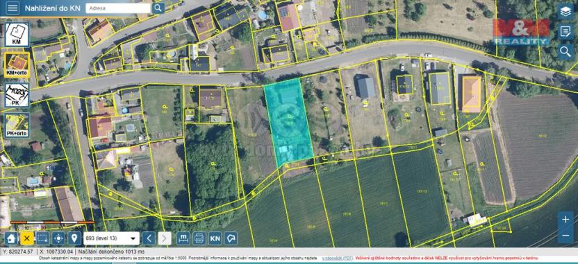 Prodej pozemku pro bydlení, Radonice - Vintířov, 1044 m2