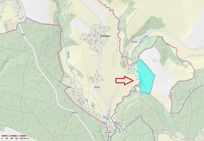 Prodej louky, Úhlejov, 46786 m2