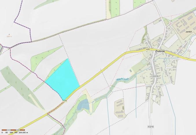 Prodej pole, Zlobice, 85800 m2
