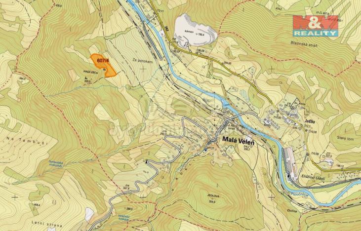 Prodej louky, Malá Veleň, 14355 m2