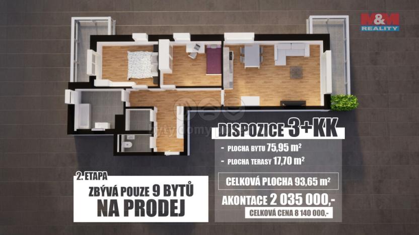 Prodej bytu 3+kk, Jablonec nad Nisou, Jezdecká, 76 m2