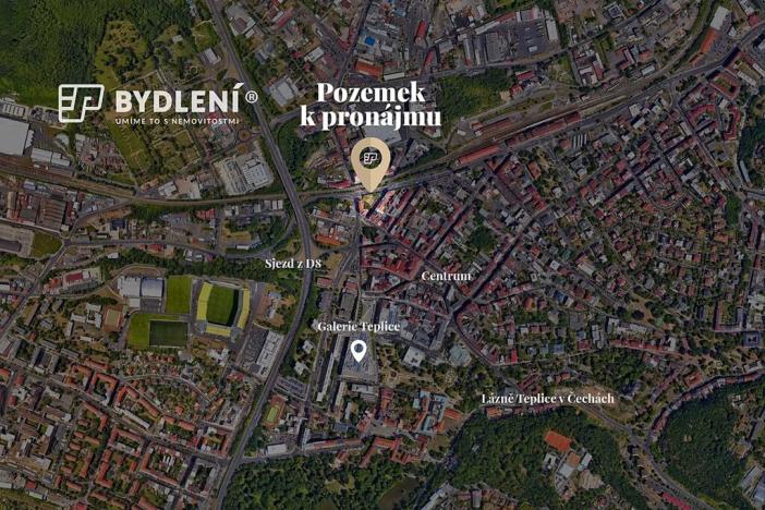 Pronájem komerčního pozemku, Teplice, Spojenecká, 1339 m2