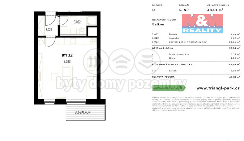Pronájem bytu 1+kk, Plzeň, Železná, 48 m2