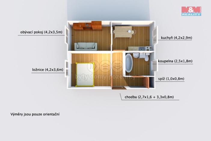 Prodej bytu 2+1, Solenice, 55 m2