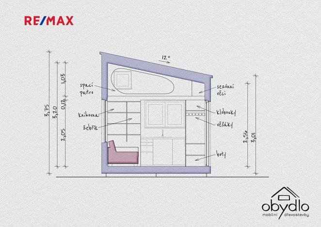 Pronájem mobilheimu, Písek, U Vodárny, 17 m2