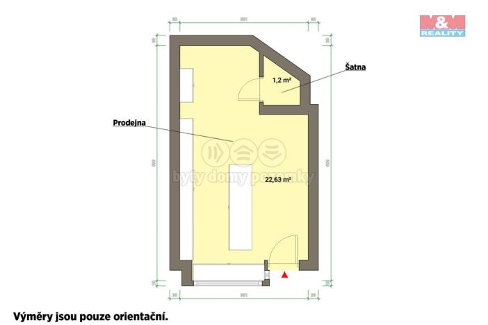 Pronájem obchodního prostoru, Mariánské Lázně, Chebská, 30 m2