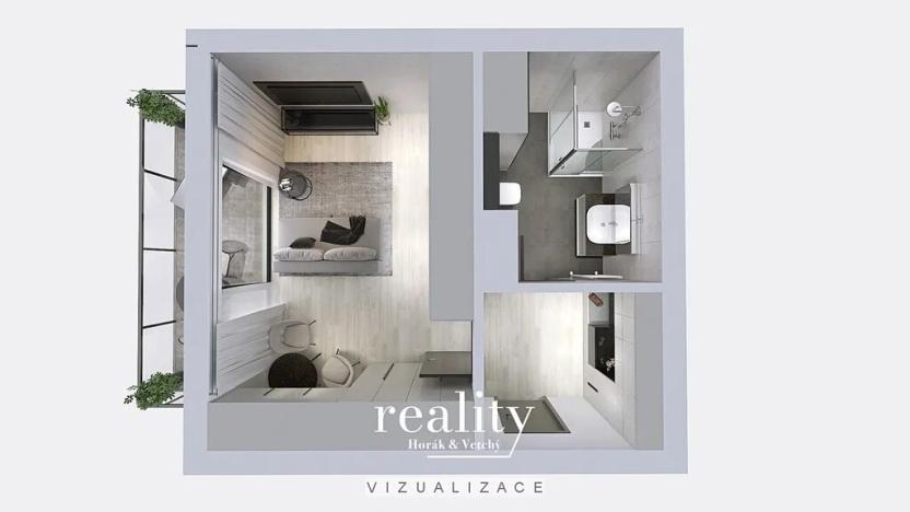 Prodej bytu 1+kk, České Budějovice, 26 m2