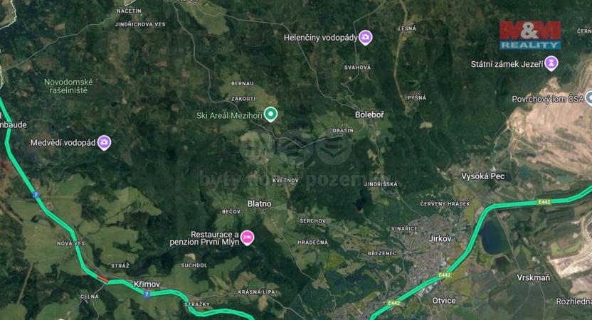 Prodej pozemku pro bydlení, Blatno - Mezihoří, 1645 m2