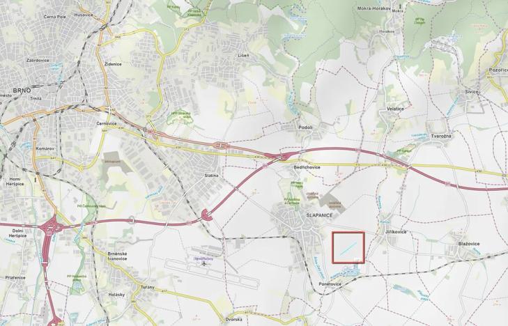 Prodej pole, Šlapanice, 6050 m2