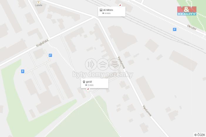 Prodej garáže, Aš, 26 m2