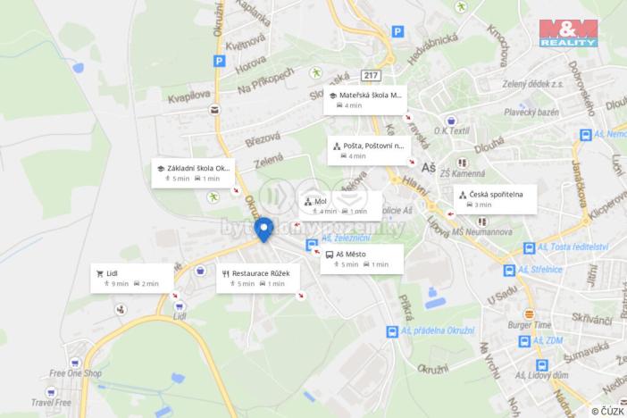 Prodej bytu 2+1, Aš, Jateční, 55 m2