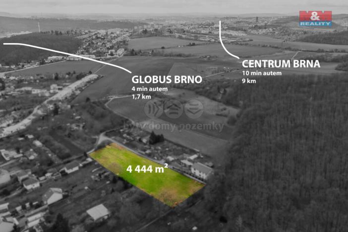 Prodej pozemku pro bydlení, Brno - Ivanovice, 4444 m2