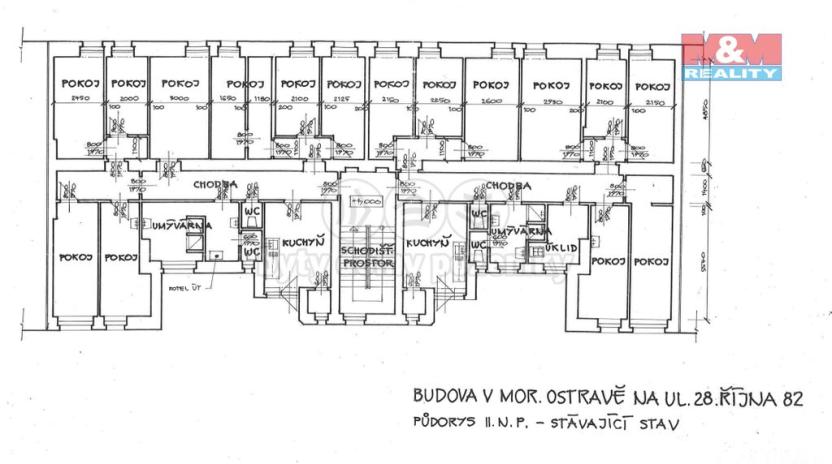 Prodej činžovního domu, Ostrava - Moravská Ostrava, 28. října, 2070 m2