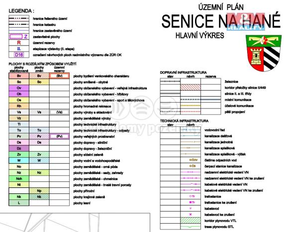 Prodej zahrady, Senice na Hané, 1025 m2